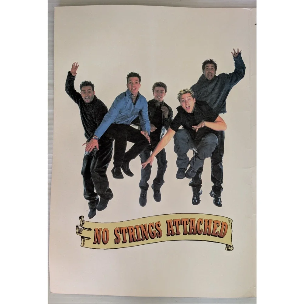 NSYNC No Strings Attached Greeting Card Super Jumbo Size 24